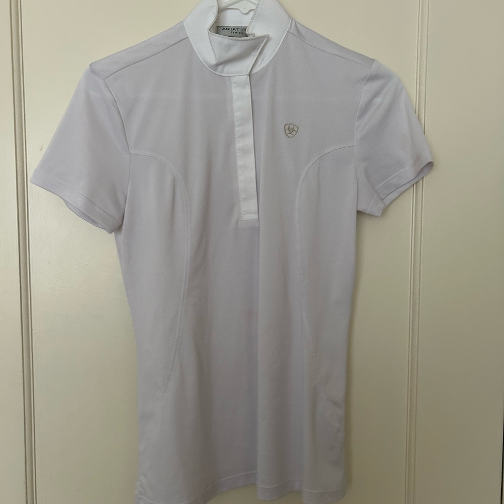 Ariat White Short Sleeve Polo Shirt